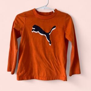 2T Boys 2T Girl Long Sleeve Puma Crewneck T-Shirt 2T Unisex Athletic Activewear